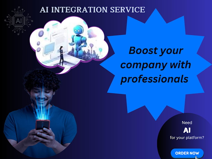 Gig Preview - Integrate deepseek ai, grok ai, other chatbots into your website