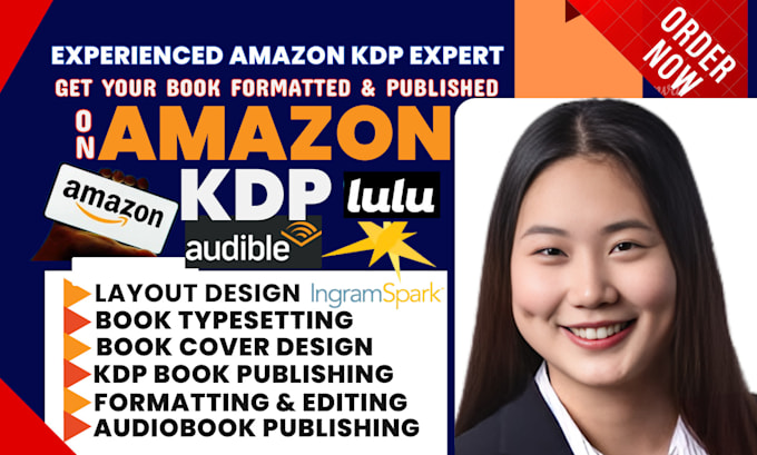 Gig Preview - Publish your audiobook to acx audible audiobook promotion amazon KDP ads