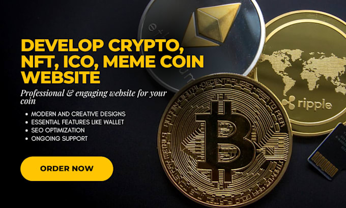 Gig Preview - Design meme coin landing page, meme coin website, crypto website, memecoin