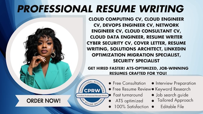 Gig Preview - Write cloud computing solutions architect security specialist devops resume