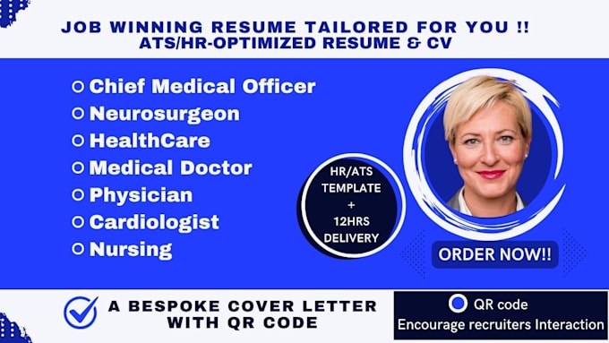 Bestseller - write healthcare resume surgical professions medical resume neurosurgeon CV