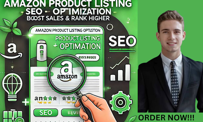 Gig Preview - Do amazon product listings SEO optimized boost sales rank higher