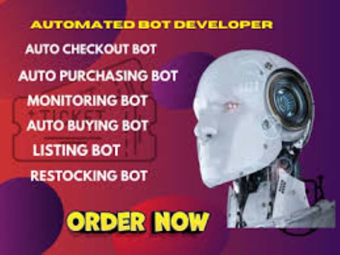 Gig Preview - Create automated buying bot, purchasing bot, monitoring bot, auto checkout bot