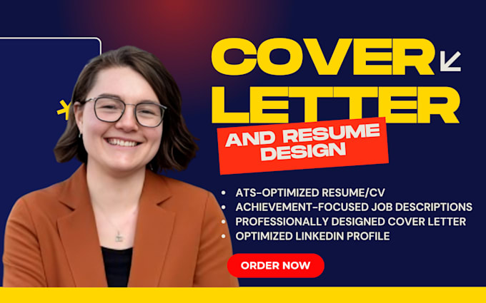 Gig Preview - Design premium cover letters and resume design, resume writing and optimization