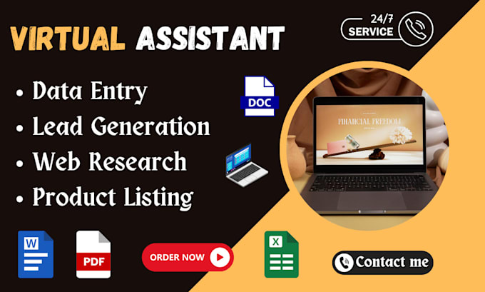 Bestseller - do data entry, lead generation, product listing, research