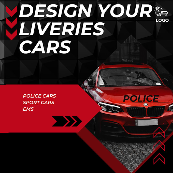 Gig Preview - Create custom liveries and skins for fivem vehicles, cars includes ems, police