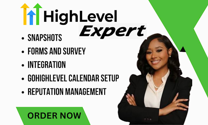 Gig Preview - Be your gohighlevel expert calender website design funnel and automation