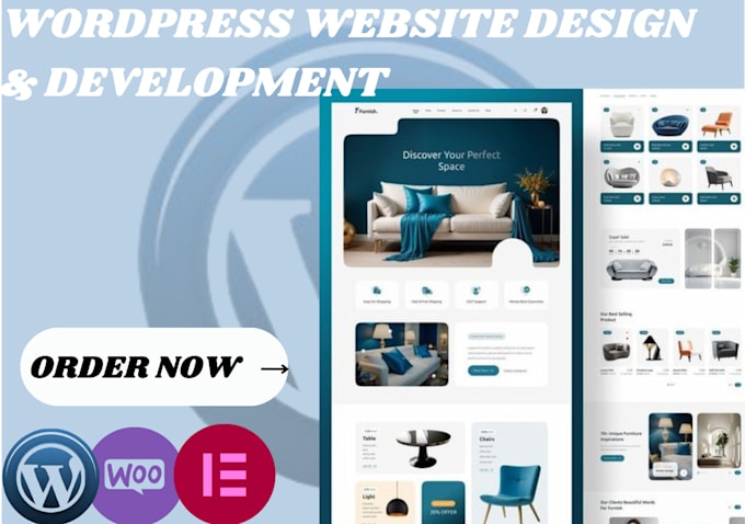 Gig Preview - Create wordpress website design revamp fix clone business website development