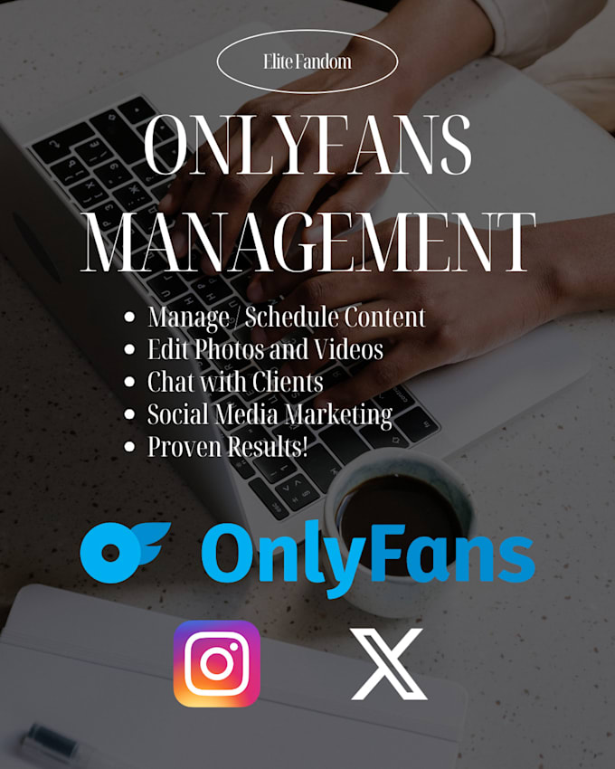 Gig Preview - Manage your onlyfans page