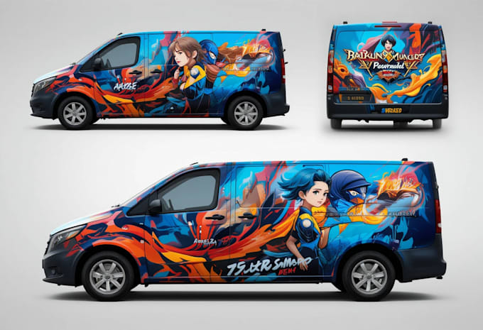 Gig Preview - Create van, car or truck wrap design