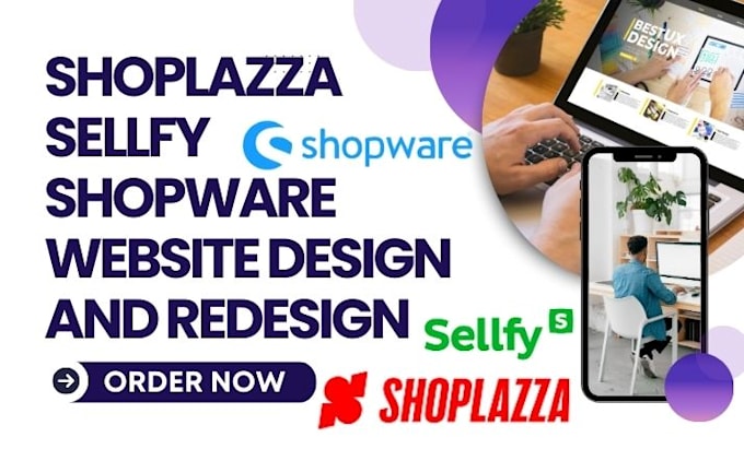 Gig Preview - Design and promote an ecommerce website using sellfy, shoplazza and shopware