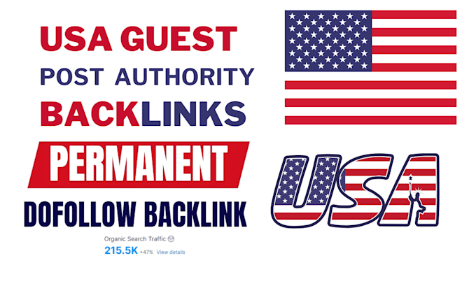 Gig Preview - Do USA guest post with dofollow SEO backlinks USA guest post