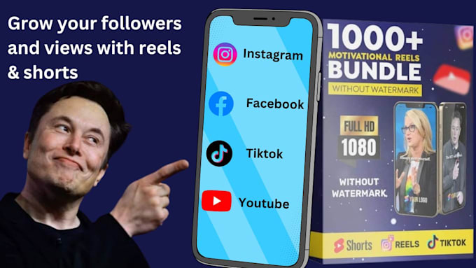 Bestseller - create 100 engaging motivation reels and viral shorts for social media