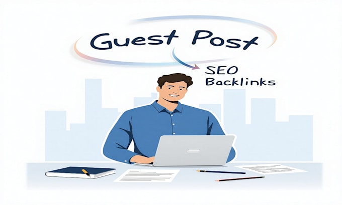 Gig Preview - Do manual link building with guest post and publish article to increase dr