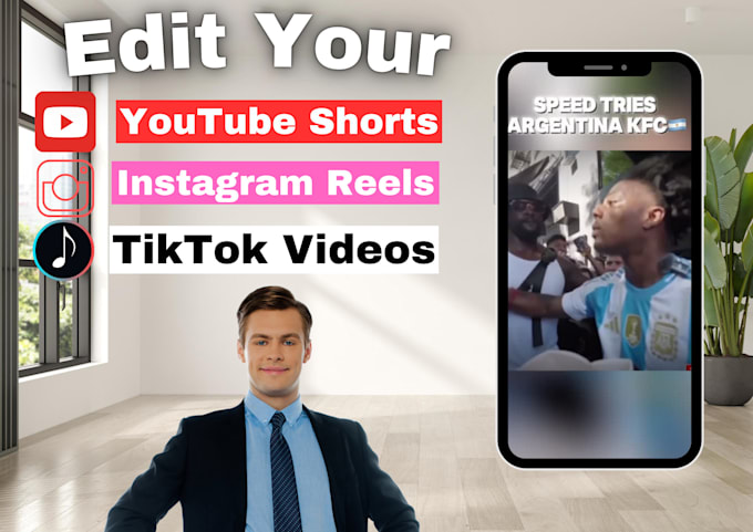 Gig Preview - Edit a short form video for instagram, tiktok, youtube