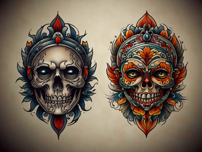 Bestseller - create a traditional or old school style tattoo design