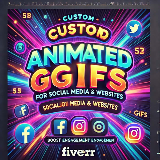 Gig Preview - Custom animated gifs for social media and websites