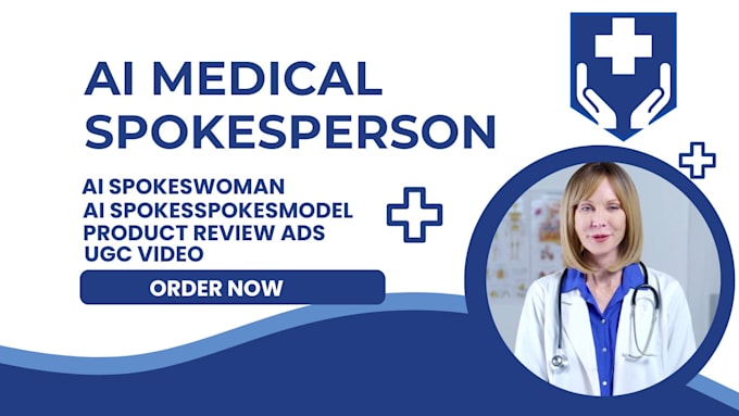 Gig Preview - Create ai medical spokesperson voiceover and engaging healthcare videos