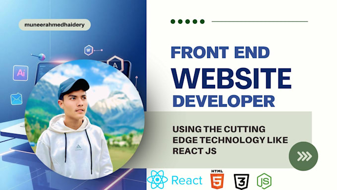 Gig Preview - Develop dynamic website using react js as a front end developer