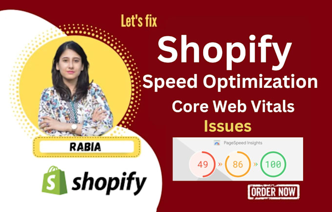 Gig Preview - Do shopify speed optimization and fix core web vitals issues