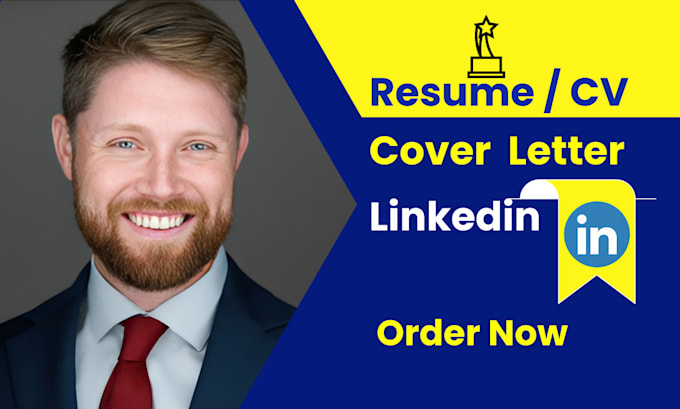 Gig Preview - Write and optimize your CV, resume, cover letter, and linkedin profile