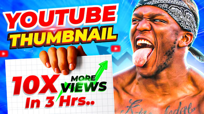 Gig Preview - Design the amazing eye catchy attractive clickbait youtube thumbnails in 3 hour