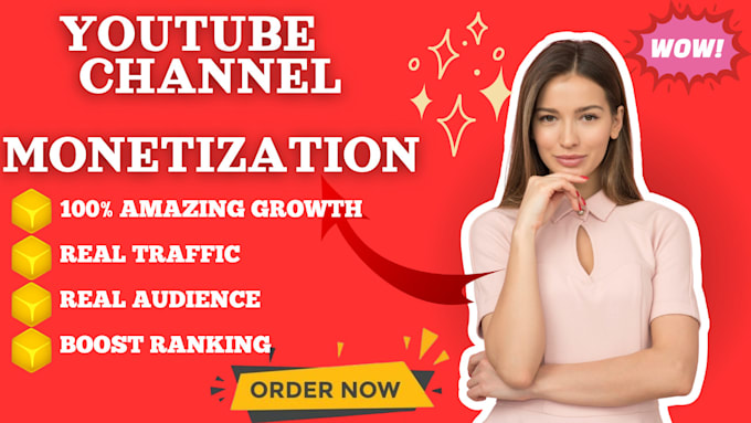 Gig Preview - Complete youtube channel monetization requirement organic