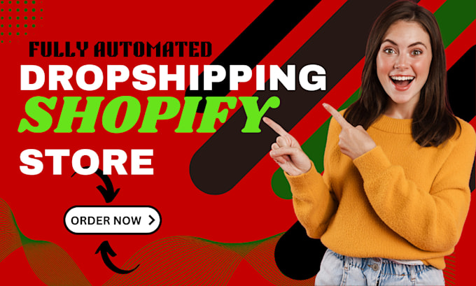 Gig Preview - Create an fully automated dropshipping shopify store, shopify clone website