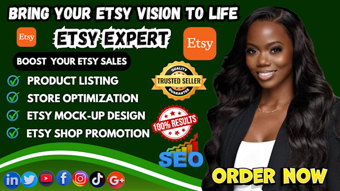 Bestseller - setup etsy shop, etsy digital products, etsy SEO listing, boost etsy sales