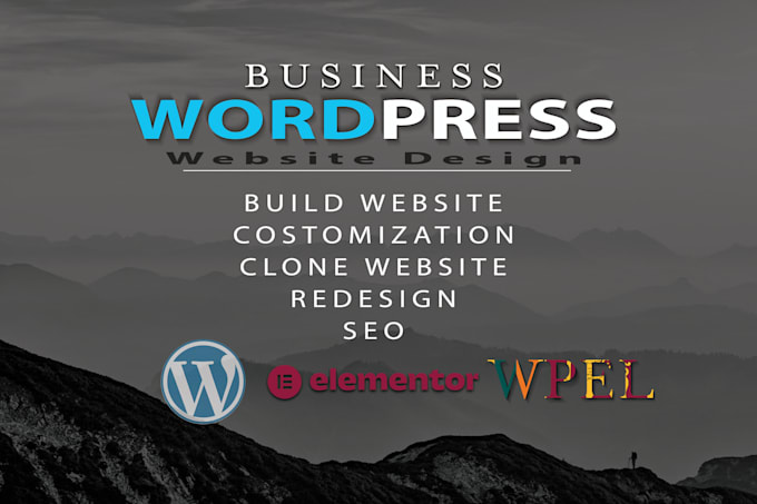 Gig Preview - Build SEO optimized business wordpress website design