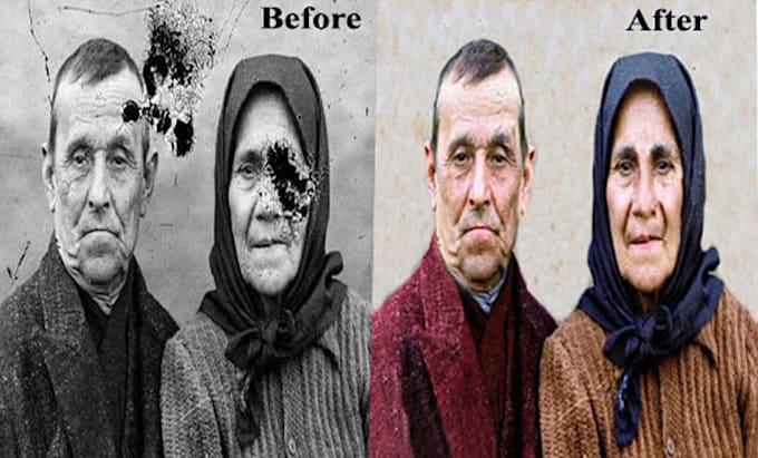 Bestseller - restore old photos, colorize, enhancement ,retouching