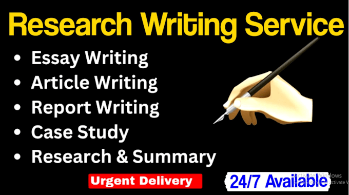 Gig Preview - Write online assignments, internship report, case study, research summary