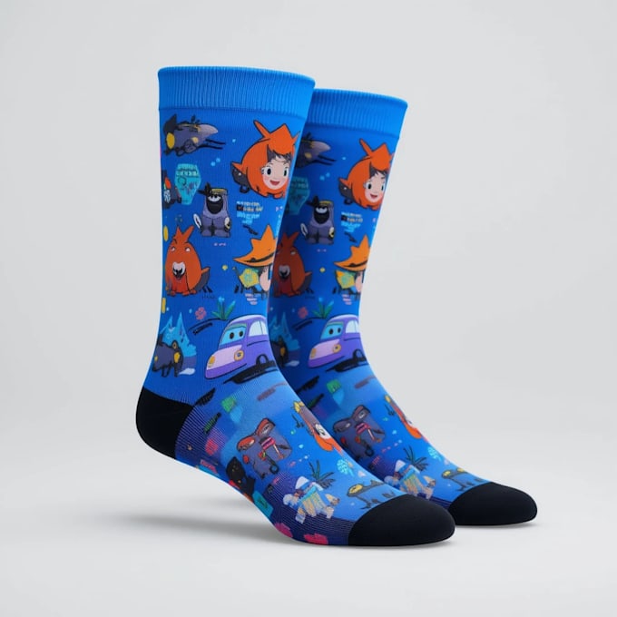 Gig Preview - Do creative socks unique sock design