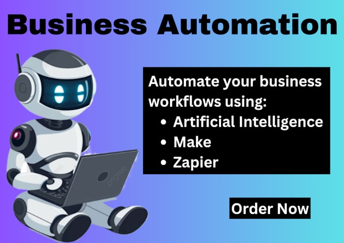 Gig Preview - Automate your business workflows using ai, make and zapier