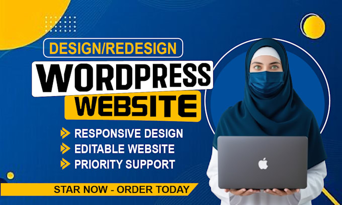 Gig Preview - Build stunning custom, responsive wordpress website for your business