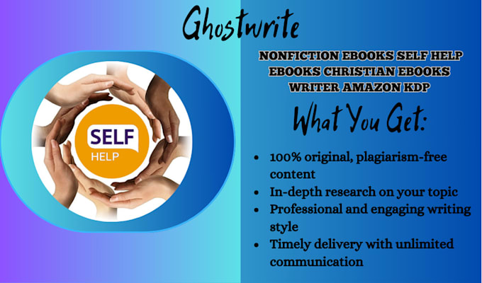 Gig Preview - Ghostwrite nonfiction ebooks self help ebooks christian ebooks writer amazon kdp