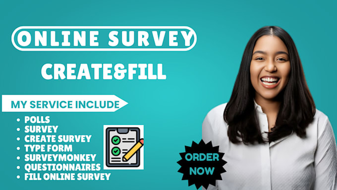 Gig Preview - Fill online survey create online surveys questionaires, and polls on surveymonke