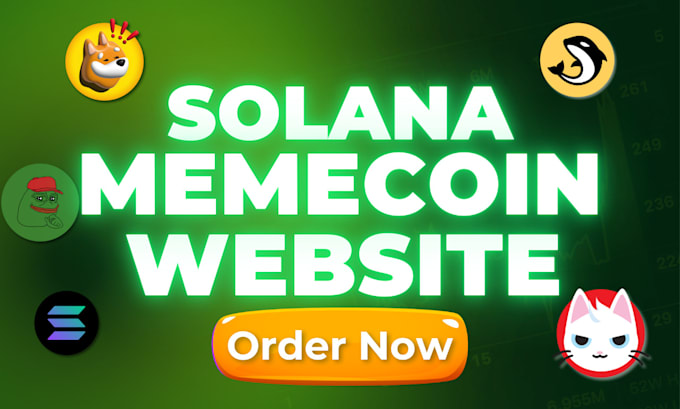 Gig Preview - Solana memecoin website, crypto website, crypto memecoin, memecoin website