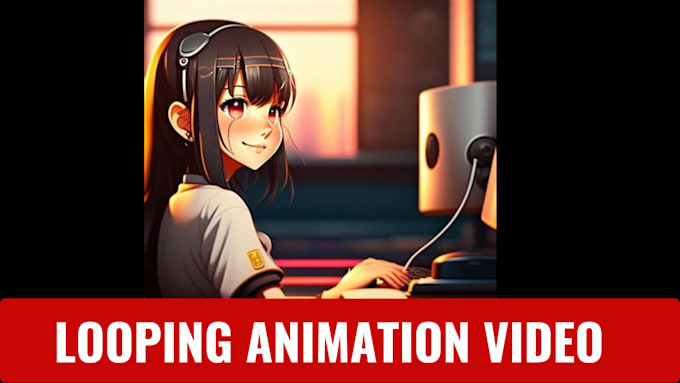 Gig Preview - Create loop animation do video looping lofi animation 3d animation image animate