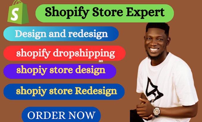 Gig Preview - Create a german shopify dropshipping store