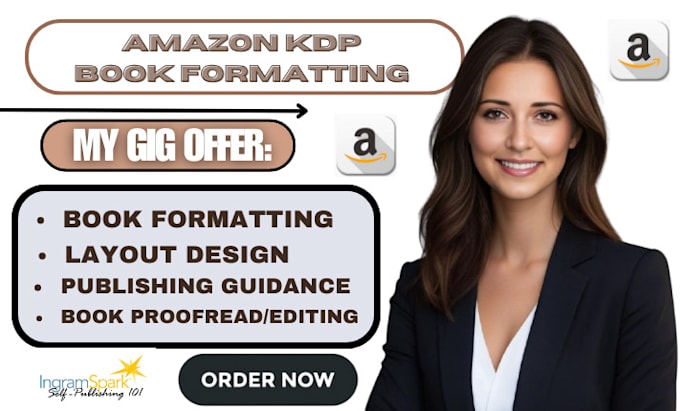 Gig Preview - Do book formatting, format your book for amazon kindle and book layout design