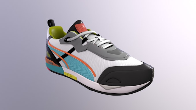 Gig Preview - 3d shoe design sneakers shoe last 3d textile fashion shoe and heels shoe