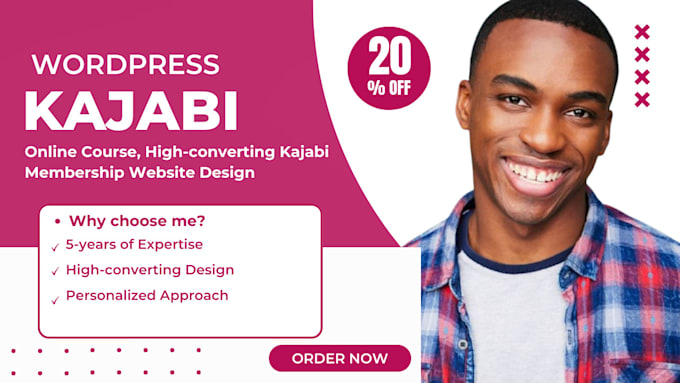 Gig Preview - Do high converting kajabi, wordpress online course, kajabi membership website