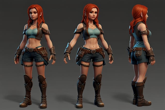 Gig Preview - Create a custom 3d game character, game model and assets for your game