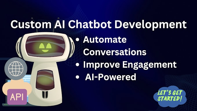 Gig Preview - Develop a custom ai chatbot using chatgpt API and integrate it into your website