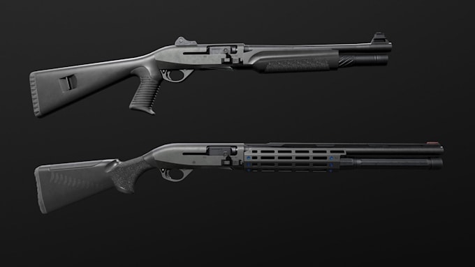 Gig Preview - Do 3d gun model, grenade model, games guns, 3d weapons for games