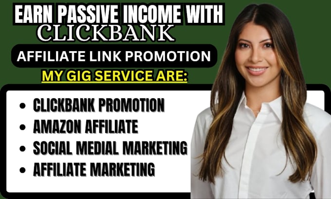 Gig Preview - Setup clickbank affiliate marketing link promotion