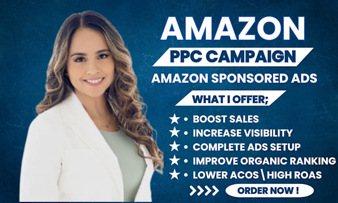 Gig Preview - Setup amazon ppc, amazon ads for amazon sponsored ads and amazon ppc campaign