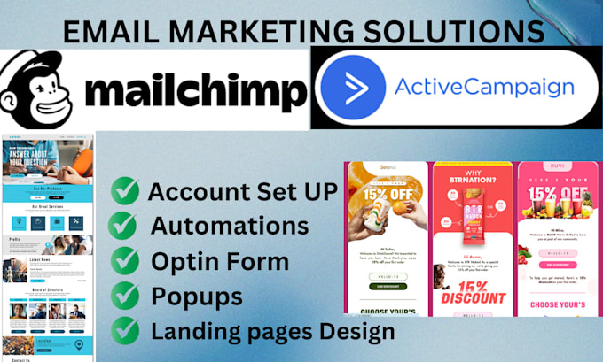 Gig Preview - Create professional mailchimp email template, activecampaign and automation