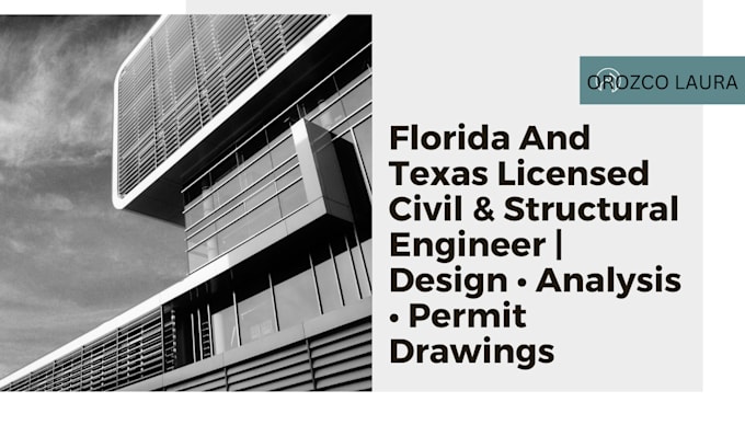 Gig Preview - Offer civil, structural engineering services in florida, texas for city permits